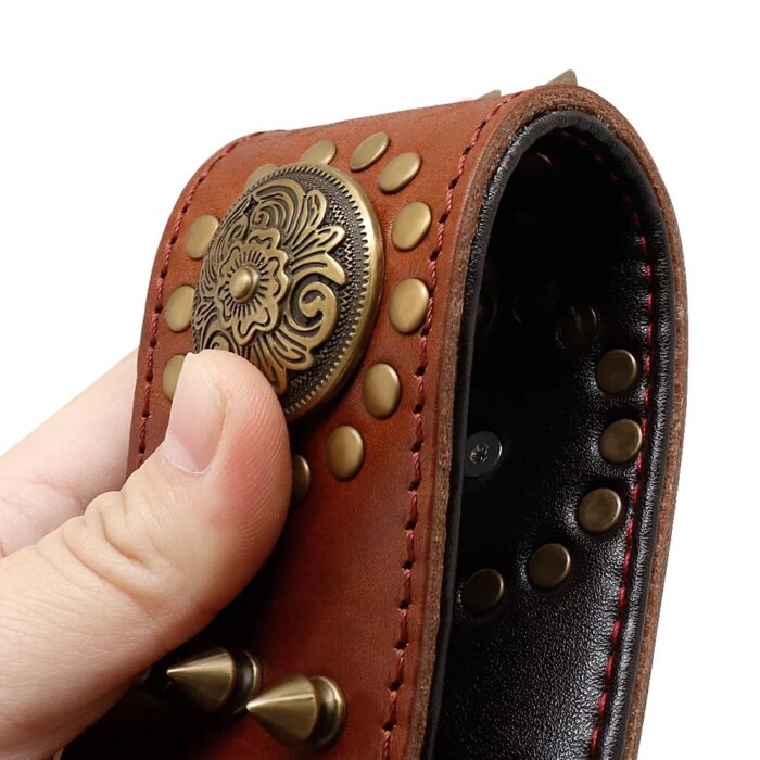 Leather Large Dog Collar Pitbull Spiked Studded Collars - Image 5