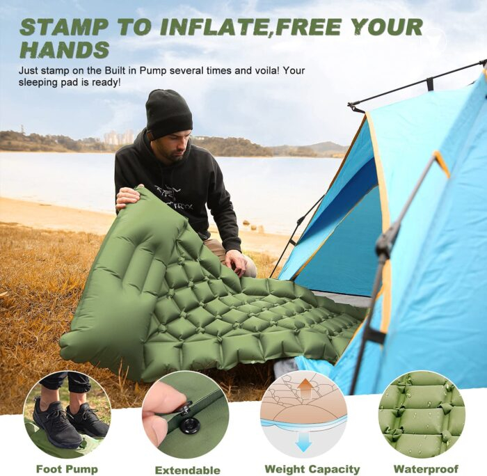 Ultralight Sleeping Inflatable Camping Pad - Image 26