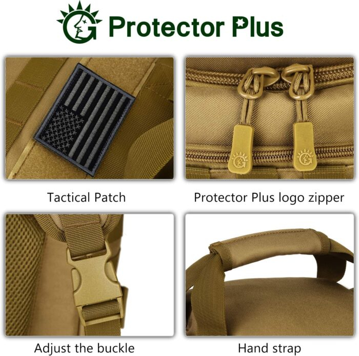Tactical 60L Travel Duffel Backpack (Rain Cover & Patch Included) - Image 14