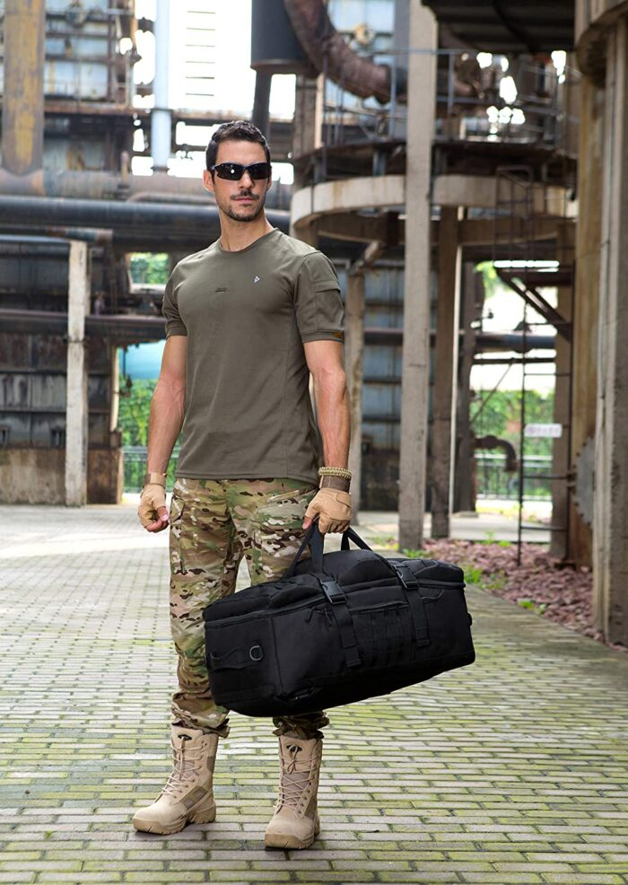 Tactical 60L Travel Duffel Backpack (Rain Cover & Patch Included) - Image 16