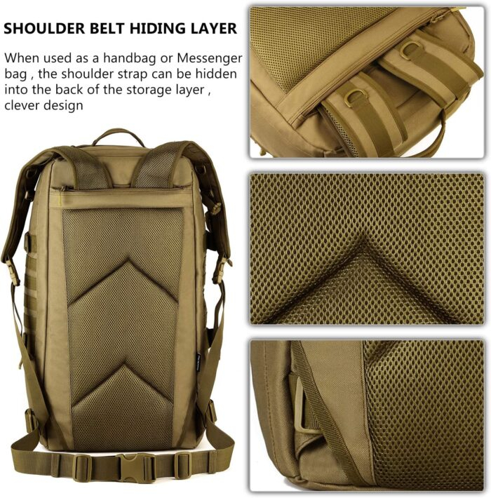 Tactical 60L Travel Duffel Backpack (Rain Cover & Patch Included) - Image 12