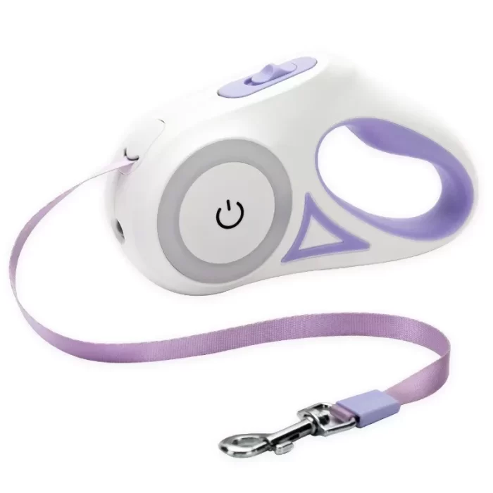 Dog Leash Wich LED Lights Automatic Retractable Nylon Cat Lead Extension - Image 5