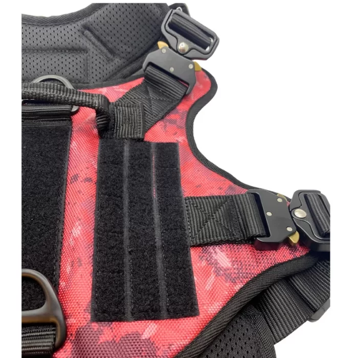 Tactical camouflage pink dog vest, No pull adjustable harness - Image 8