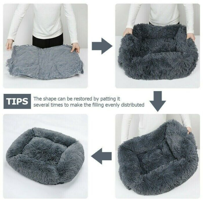 Luxury Washable Square Dog Beds (Small,Medium,Large) - Image 5