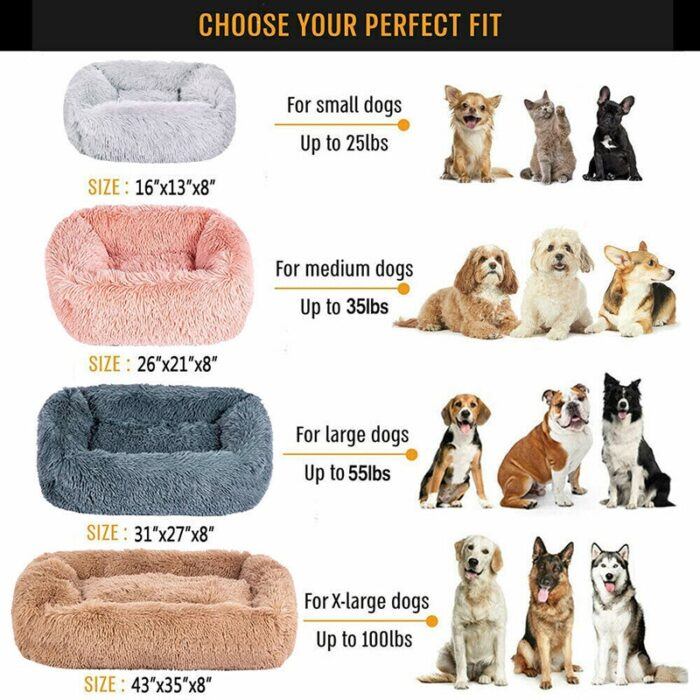 Luxury Washable Square Dog Beds (Small,Medium,Large) - Image 6