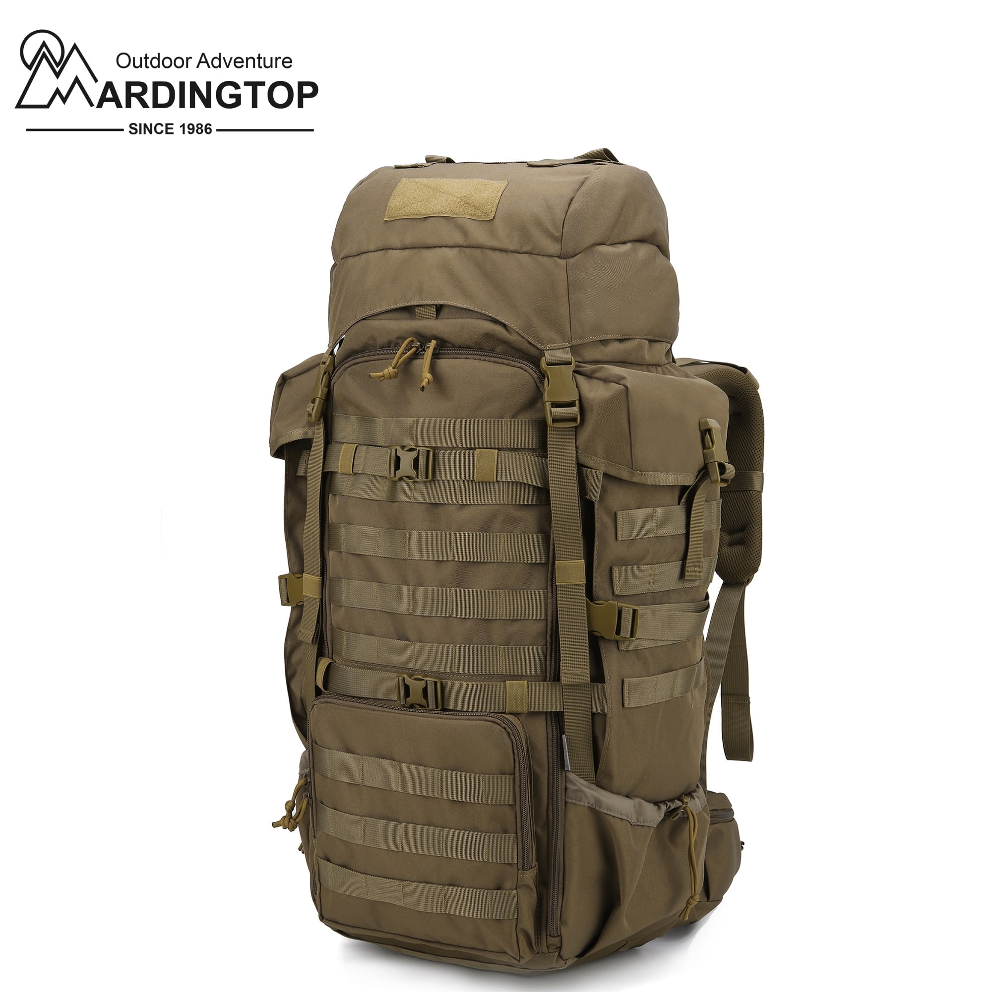 BushPro 70L Backpacking Pack with Rain Cover