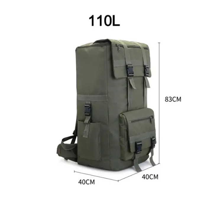 110L Large Army Outdoor Tactical Hiking Bag - Image 3