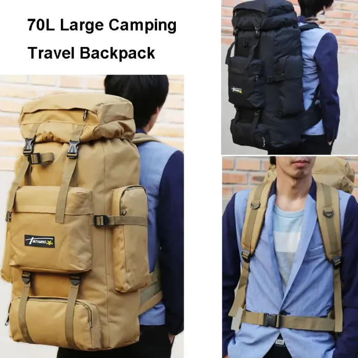 70L Molle Rucksack Tactical Mountaineering Camping Bag - Image 3
