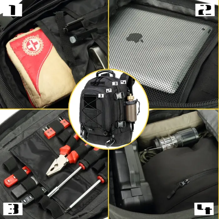 Extra Large 60L Water Resistant Tactical Backpack for Outdoor Adventure - Image 5