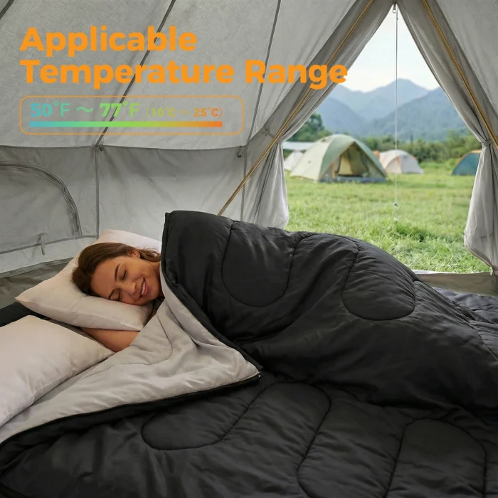 JHK 3-Season Double Sleeping Bag - Image 6