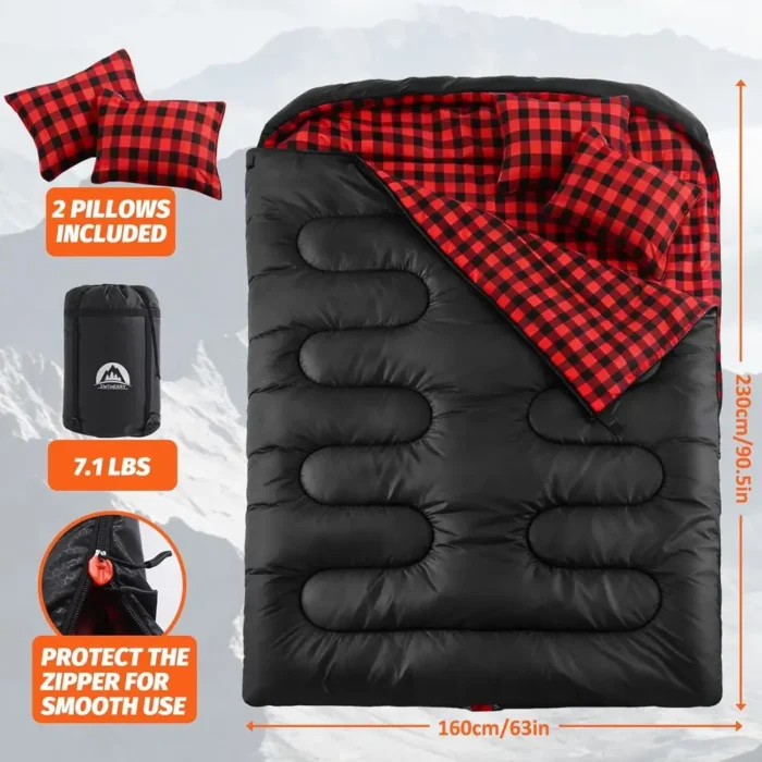 TrailNest XL Double Sleeping Bag - Image 2