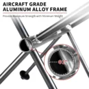 Ultralight Aluminum Folding Chair with Breathable Mesh Seat - Image 3