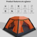 Quick-Open Inflatable Family Tent with Rain & Mosquito Protection - Image 4