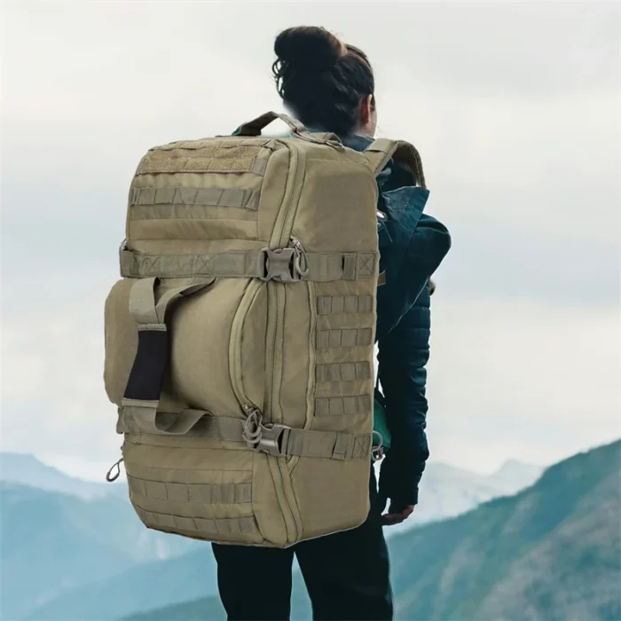 Molle Tactical Duffle Backpack for Hiking, Travel & Expedition Gear - Image 2
