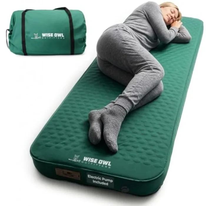 Self-Inflating 4" Camping Air Mattress with Electric Pump - Image 7