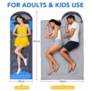 3-Season Cotton Sleeping Bag with Convertible Blanket Design - Image 4