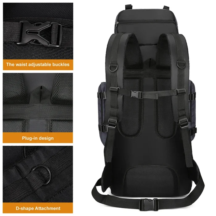 90L Military-Style Travel & Mountaineering Backpack - Image 5