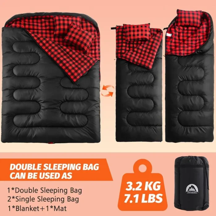 TrailNest XL Double Sleeping Bag - Image 3