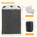 JHK 3-Season Double Sleeping Bag - Image 2