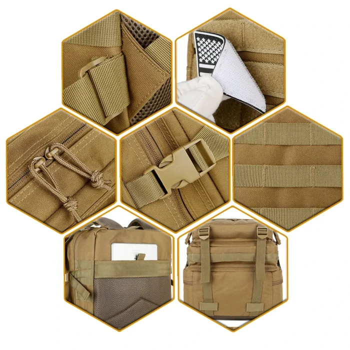 45L Tactical EDC Backpack with Molle Utility System - Image 6