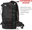 60L Expandable Travel Duffle Backpack with Laptop Compartment - Image 4