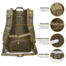 Compact Tactical Molle Backpack for Hiking & Travel - Image 6
