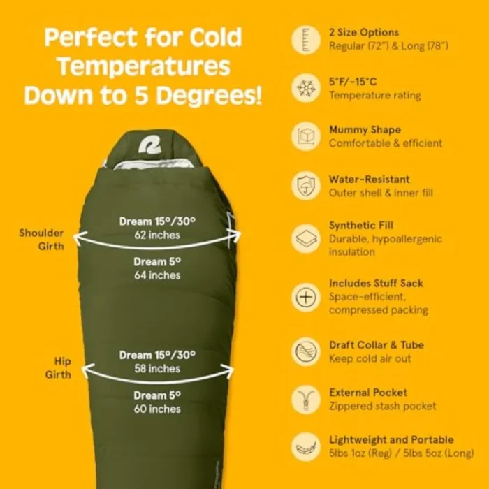 Dream Mummy ColdShield Sleeping Bag - Image 5