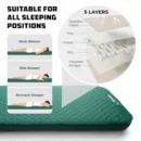Self-Inflating 4" Camping Air Mattress with Electric Pump - Image 3
