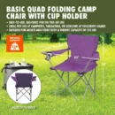Quad Folding Camp Chair with Built-In Cup Holder - Image 3