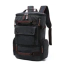 Vintage Canvas Backpack for Travel & Outdoor Use - Image 3