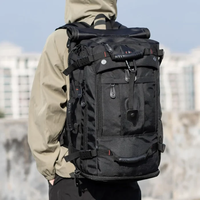 60L Expandable Travel Duffle Backpack with Laptop Compartment - Image 5