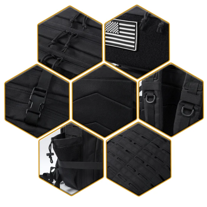 45L Tactical Hiking Backpack with Dual Bottle Holders - Image 6