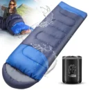 3-Season Cotton Sleeping Bag with Convertible Blanket Design