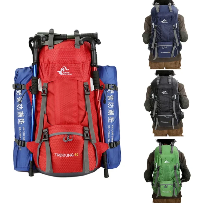 60L Expedition Pack with Rain Cover & Shoe Compartment - Image 6