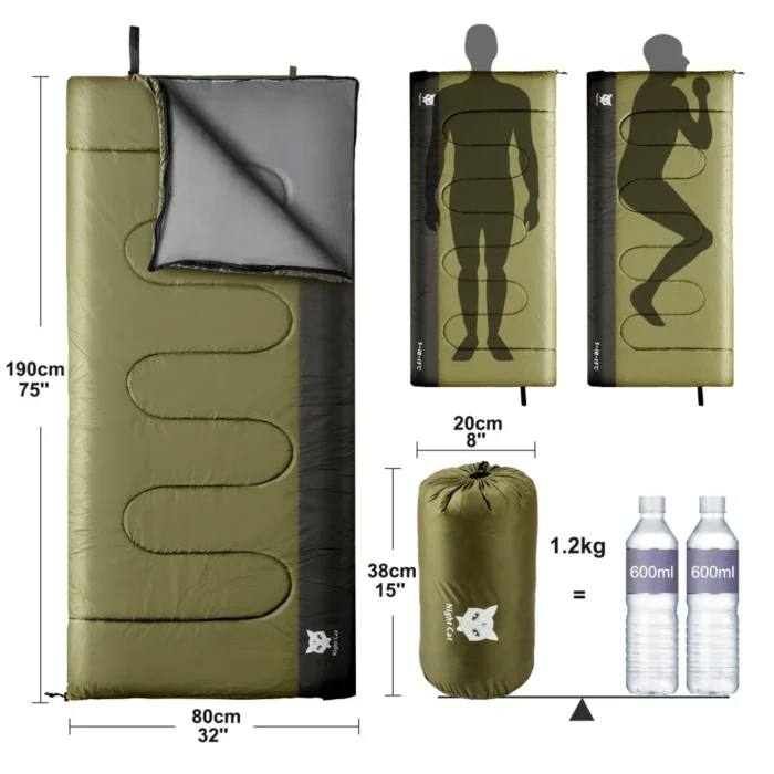 Lightweight 3-Season Sleeping Bag with Convertible Quilt Design - Image 6