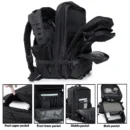 45L Tactical Hiking Backpack with Dual Bottle Holders - Image 5