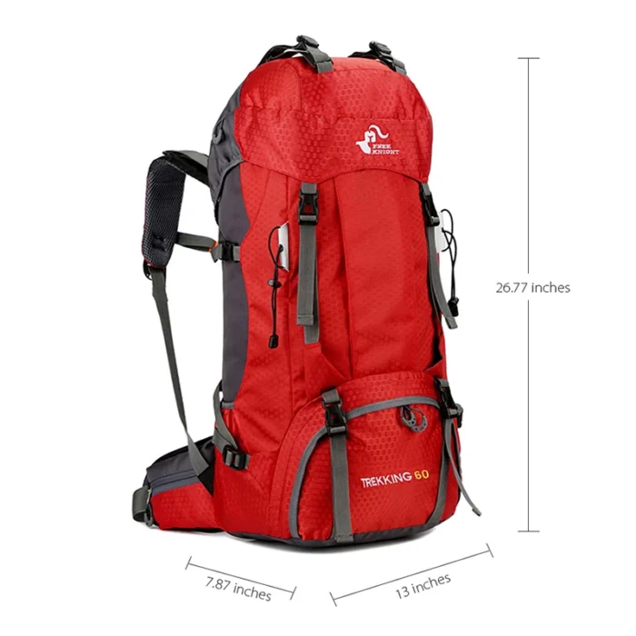 60L Expedition Pack with Rain Cover & Shoe Compartment - Image 2