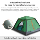 Quick-Open Inflatable Family Tent with Rain & Mosquito Protection - Image 3