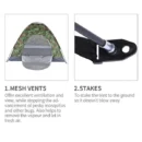 3–4 Person Camo Camping & Fishing Tent – Single-Layer - Image 4