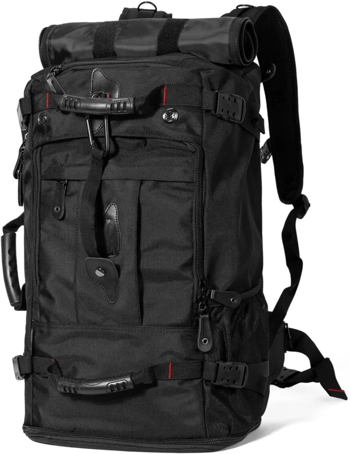 60L Expandable Travel Duffle Backpack with Laptop Compartment - Image 7