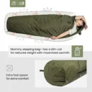 3-Season Mummy-Style Sleeping Bag for Outdoor Adventures - Image 7