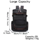 Vintage Canvas Backpack for Travel & Outdoor Use - Image 2
