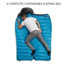 Ultralight 650FP Down Sleeping Bag for 3-4 Season Outdoor Use - Image 3