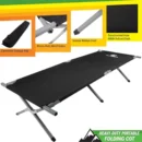Portable Folding Camp Cot with Heavy-Duty Steel Frame - Image 5