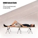 Height-Adjustable Aluminum Camping Cot with Ultralight Folding Design - Image 2
