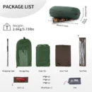 2-Person Double-Layer Trekking Tent with Aluminum Alloy Poles, 3000mm+ Waterproof 4-Season Shelter - Image 5