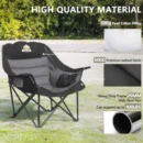XL Padded Camp Chair with Cup Holder & Side Storage - Image 5
