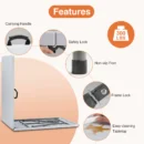 Heavy-Duty Folding Table with Carry Handle & Safety Lock - Image 4