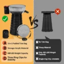 Collapsible Camping Stool with 3-in-1 Carry Bag & Retractable Design - Image 5