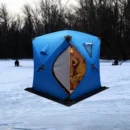 Winter Ice Fishing Tent for 1–2 People with 210D Oxford Fabric & Fiberglass Poles - Image 3